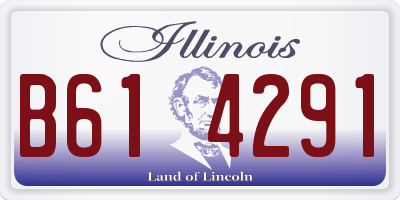 IL license plate B614291