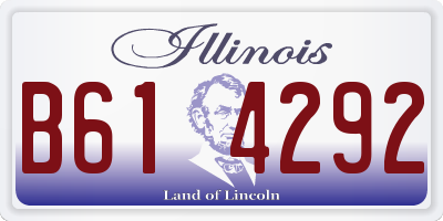 IL license plate B614292
