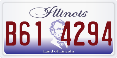 IL license plate B614294