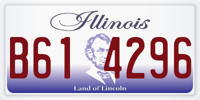 IL license plate B614296