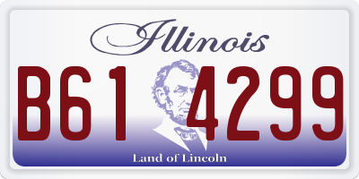 IL license plate B614299