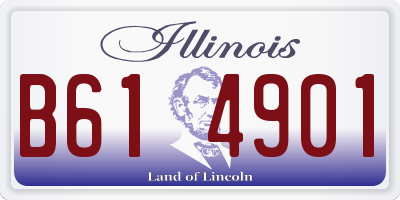 IL license plate B614901