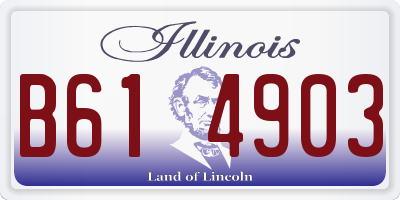 IL license plate B614903
