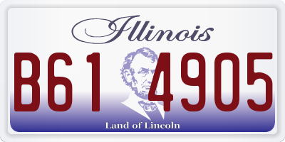 IL license plate B614905