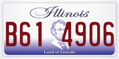 IL license plate B614906