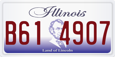 IL license plate B614907