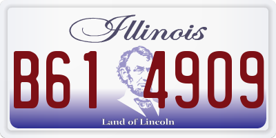 IL license plate B614909