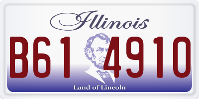 IL license plate B614910