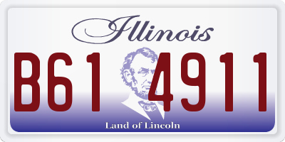 IL license plate B614911