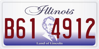 IL license plate B614912