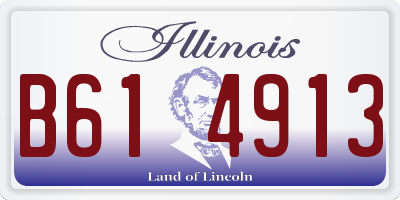 IL license plate B614913