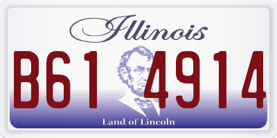 IL license plate B614914
