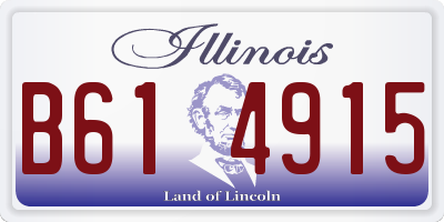 IL license plate B614915
