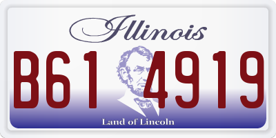 IL license plate B614919