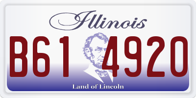 IL license plate B614920