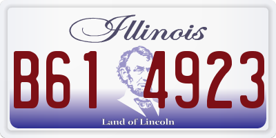 IL license plate B614923