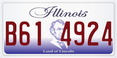 IL license plate B614924