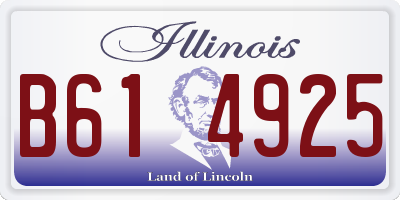 IL license plate B614925