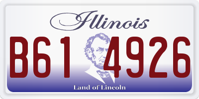 IL license plate B614926