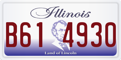 IL license plate B614930
