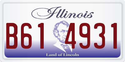 IL license plate B614931