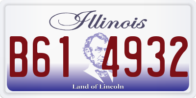 IL license plate B614932