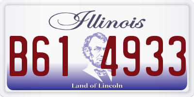 IL license plate B614933