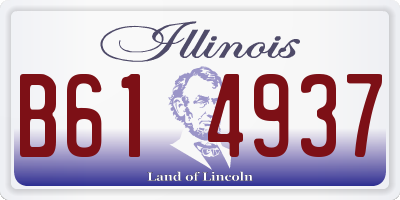 IL license plate B614937