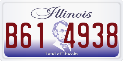 IL license plate B614938