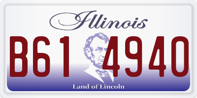 IL license plate B614940