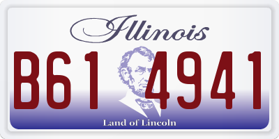 IL license plate B614941