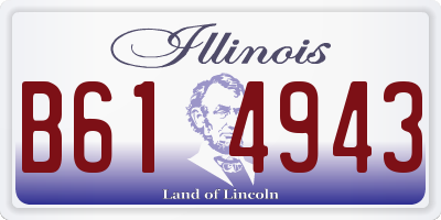 IL license plate B614943