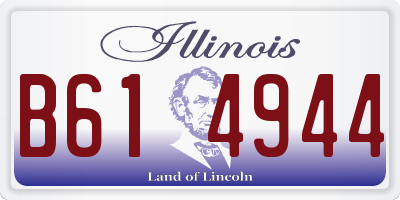 IL license plate B614944