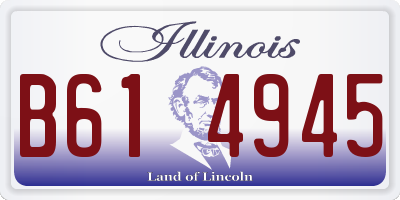 IL license plate B614945