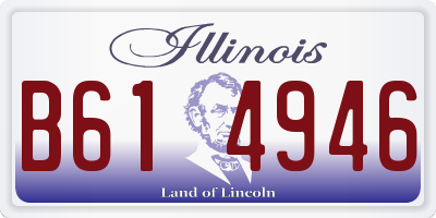 IL license plate B614946