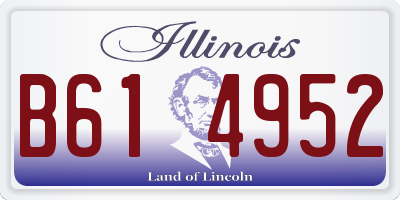 IL license plate B614952
