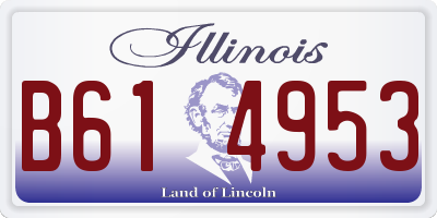 IL license plate B614953