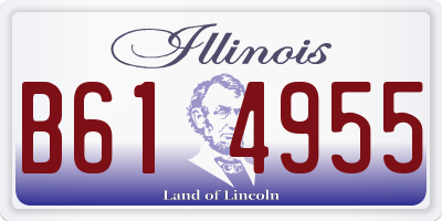 IL license plate B614955