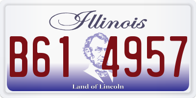 IL license plate B614957