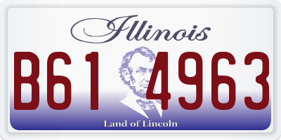 IL license plate B614963