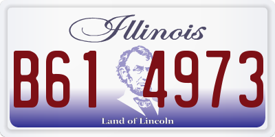IL license plate B614973