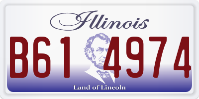 IL license plate B614974