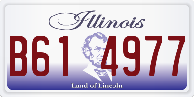 IL license plate B614977
