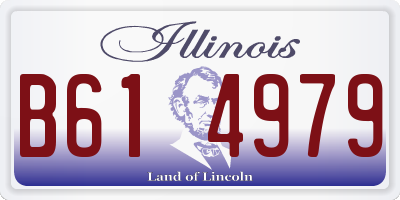 IL license plate B614979