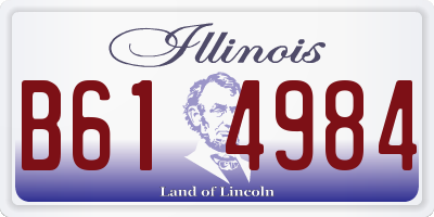 IL license plate B614984