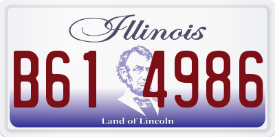 IL license plate B614986