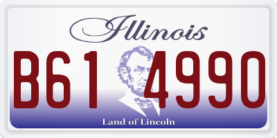 IL license plate B614990