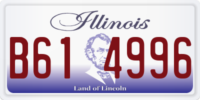 IL license plate B614996