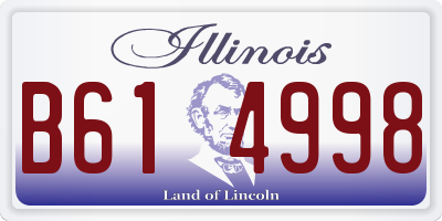 IL license plate B614998