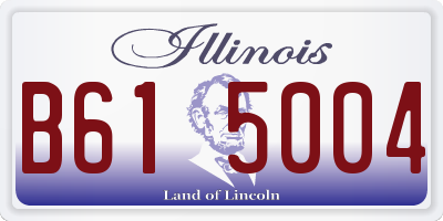 IL license plate B615004